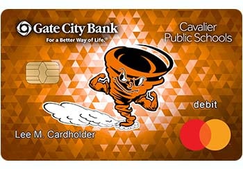 Example of Cavalier Public Schools debit card
