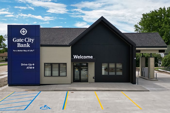 Gate City Bank’s new building in Carrington, ND.