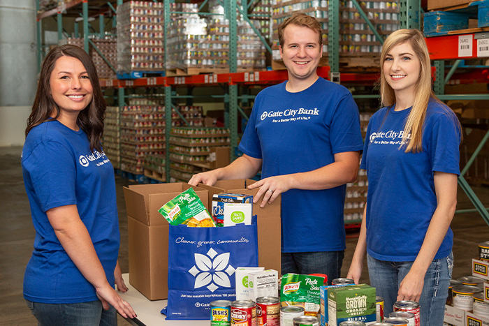 Gate City bank team members enjoy volunteering