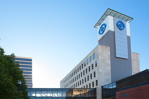 Exterior view of Gate City Bank’s headquarters in downtown Fargo, ND, located on 2nd Avenue North