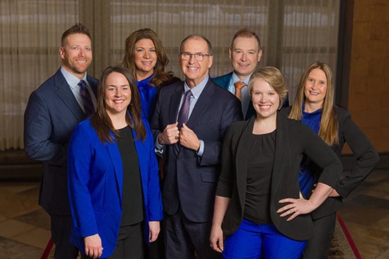 Gate City Bank’s executive leadership team gathers together for a group photo