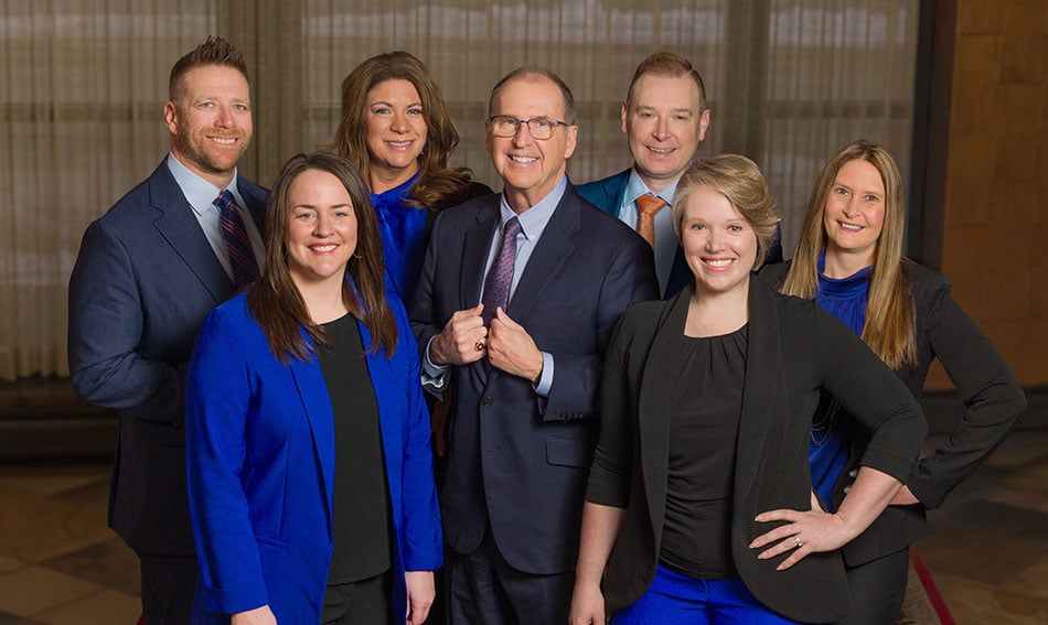 Gate City Bank’s executive leadership team gathers together for a group photo