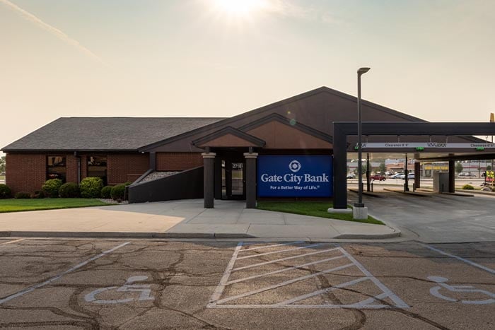 Exterior photo of the Gateway branch in Bismarck, ND