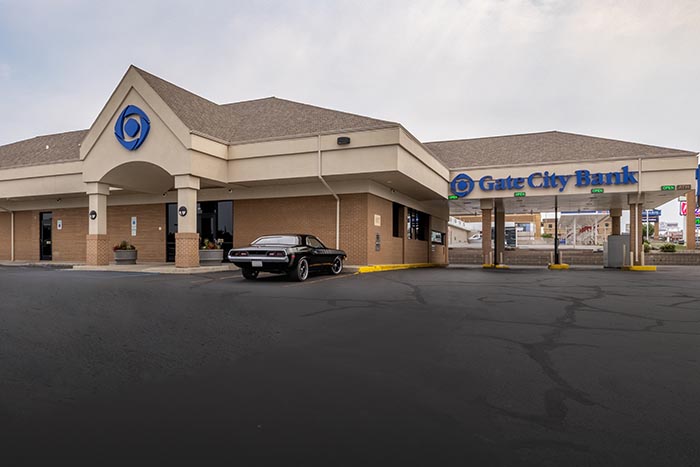 Exterior photo of the downtown Minot, ND branch